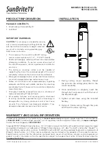 Preview for 1 page of SunBriteTV SB-POLE-A-S-BL Quick Start Manual