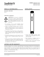 SunBriteTV SB-POLE-F-12-BL Quick Start Manual preview