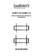 SunBriteTV SB-WM-F-L-BL Installation Manual preview