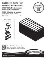 Preview for 1 page of Suncast BMDB160 Assembly Instructions Manual