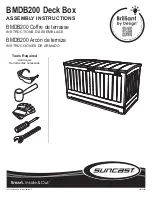 Preview for 1 page of Suncast BMDB200 Assembly Instructions Manual