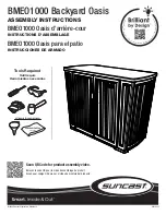 Preview for 1 page of Suncast BMEO1000 Oasis Assembly Instructions Manual