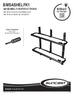 Preview for 1 page of Suncast BMSASHELFK1 Assembly Instructions Manual