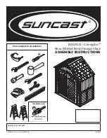 Preview for 1 page of Suncast Covington BMS7425 Assembly Instructions Manual