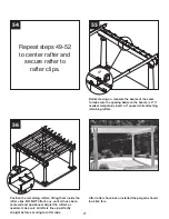 Preview for 27 page of Suncast Free Standing Pergola Assembly Instructions Manual