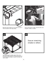 Preview for 29 page of Suncast Free Standing Pergola Assembly Instructions Manual