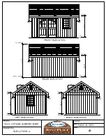 Предварительный просмотр 42 страницы Suncast HomePlace Vintage Garden Building Assembly Manual