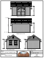 Предварительный просмотр 45 страницы Suncast HomePlace Vintage Garden Building Assembly Manual