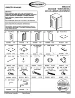 Preview for 1 page of Suncast MBD3418 Owner'S Manual