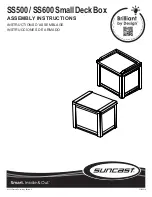 Suncast SS500 Assembly Instructions Manual preview