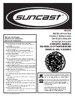 Suncast SWA125 Owner'S Manual предпросмотр