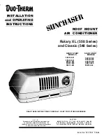 Sunchaser Duo-Therm Classic 54812.041 Installation And Operating Instructions Manual preview