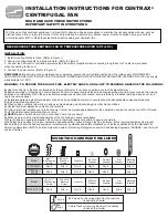 Suncourt CENTRAX TF104 Installation Instructions Manual preview