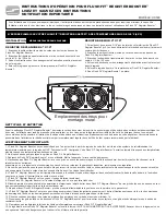 Preview for 3 page of Suncourt FLUSH FIT REGISTER BOOSTER HC500 Operation Instructions