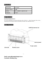 Preview for 3 page of Sunday Living IFP606B Instruction Manual