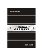 Preview for 1 page of Sundown Audio SAZ-3000D Owner'S Manual