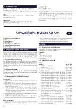 Preview for 10 page of Sundstrom SR 591 Instructions For Use Manual