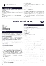 Preview for 20 page of Sundstrom SR 591 Instructions For Use Manual