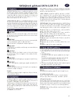 Preview for 27 page of Sundstrom SR 76-3 Chem Instructions For Use Manual