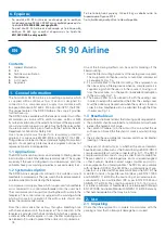 Предварительный просмотр 18 страницы Sundstrom SR 90 Airline Instructions For Use Manual