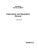 Sundyne LMV-313 Instruction And Operation Manual preview