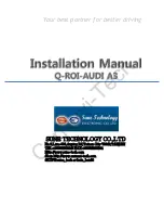 Sune Technology Q-ROI-AUDI A3 Installation Manual preview