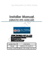 Предварительный просмотр 1 страницы Sune Technology QNAVI2-STD-AUDI-A3 Installer Manual