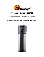 Предварительный просмотр 1 страницы Sunerg Solar Energy Calor Top 200D Installation & Owner'S Manual