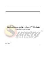 Sunerg Solar Energy XMCH120400B+H Installation Manual preview