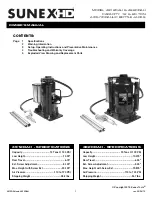 Sunex HD 4912DAH Owner'S Manual preview