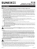 Preview for 3 page of Sunex HD 6614A Owner'S Manual