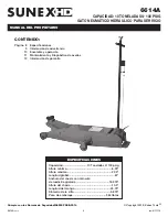 Предварительный просмотр 8 страницы Sunex HD 6614A Owner'S Manual