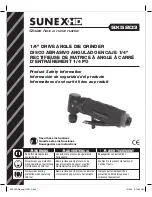 Preview for 1 page of Sunex HD SX5203 Product Safety Information