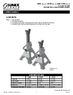 Sunex Tools 1003 Owner'S Manual preview