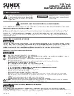 Sunex Tools 1501 Quick Manual preview