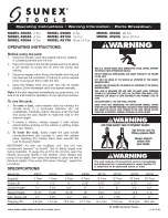 Preview for 1 page of Sunex Tools 4902A Operating Instructions Manual