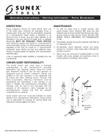 Preview for 3 page of Sunex Tools 4902A Operating Instructions Manual