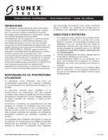 Preview for 11 page of Sunex Tools 4902A Operating Instructions Manual