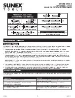 Preview for 12 page of Sunex Tools 4940A Owner'S Manual