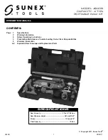 Preview for 1 page of Sunex Tools 4940B Owner'S Manual