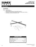 Preview for 1 page of Sunex Tools 5207 Owner'S Manual