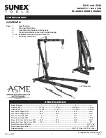 Sunex Tools 5221 Owner'S Manual preview