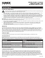 Preview for 4 page of Sunex Tools 6602ASJ Owner'S Manual