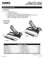 Preview for 9 page of Sunex Tools 6602ASJ Owner'S Manual