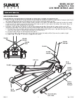 Preview for 3 page of Sunex Tools 6602LP Owner'S Manual