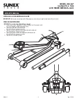 Предварительный просмотр 5 страницы Sunex Tools 6602LP Owner'S Manual