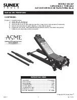 Preview for 8 page of Sunex Tools 6602LP Owner'S Manual