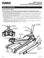 Предварительный просмотр 10 страницы Sunex Tools 6602LP Owner'S Manual