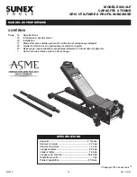 Предварительный просмотр 14 страницы Sunex Tools 6602LP Owner'S Manual