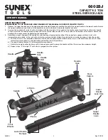 Preview for 3 page of Sunex Tools 6602SJ Owner'S Manual